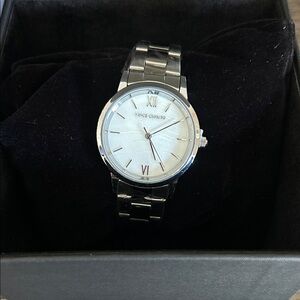 Vince Camuto Silver and White Men's Watch